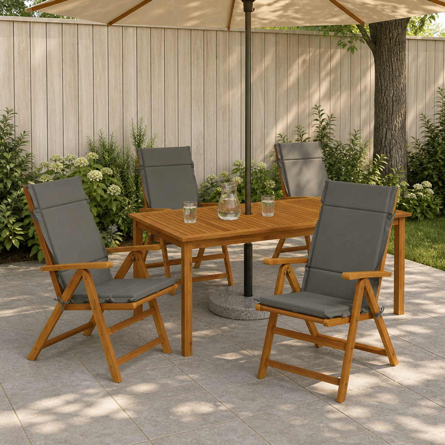 6-delige Hoogrug Kussen GEMERT 6 pcs 100% Polyester Grijs