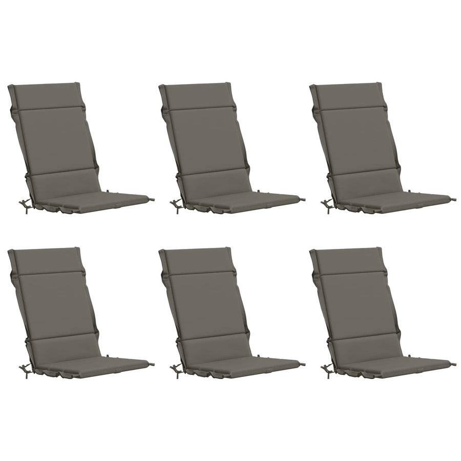 6-delige Hoogrug Kussen GEMERT 6 pcs 100% Polyester Grijs