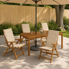 Hoogrugkussens 6 stuks crème polyester
