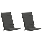 2-delige Hoogrug Kussen GEMERT 2 pcs 100% Polyester Antraciet