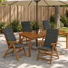 Hoogrug kussens 6 stuks 100% polyester antraciet
