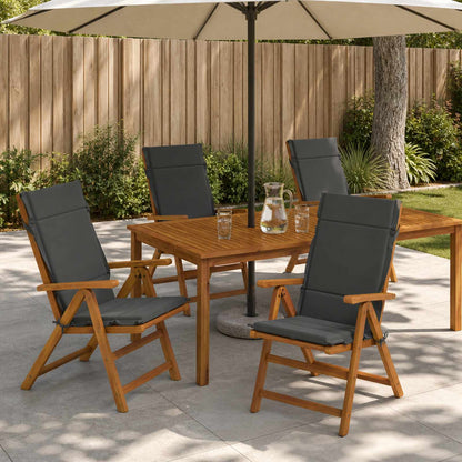 6-delige Hoogrug Kussen GEMERT 6 pcs 100% Polyester Antraciet