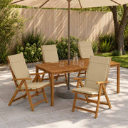 Hoogrug kussen 6-delig beige 100% polyester