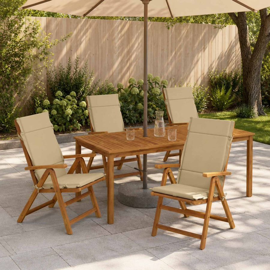 6-delige Hoogrug Kussen GEMERT 6 pcs 100% Polyester Beige