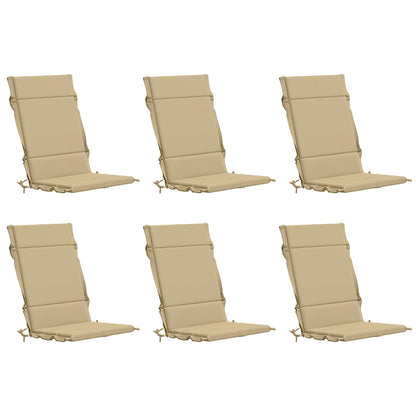 6-delige Hoogrug Kussen GEMERT 6 pcs 100% Polyester Beige