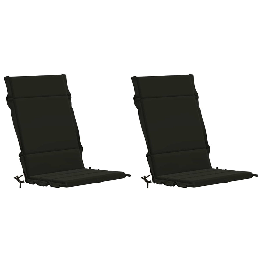 2-delige Hoogrug Kussen GEMERT 2 pcs 100% Polyester Zwart