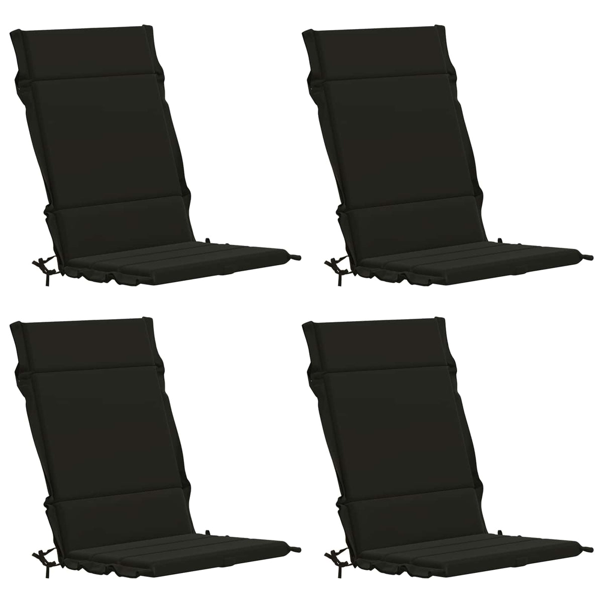 4-delige Hoogrug Kussen GEMERT 4 pcs 100% Polyester Zwart