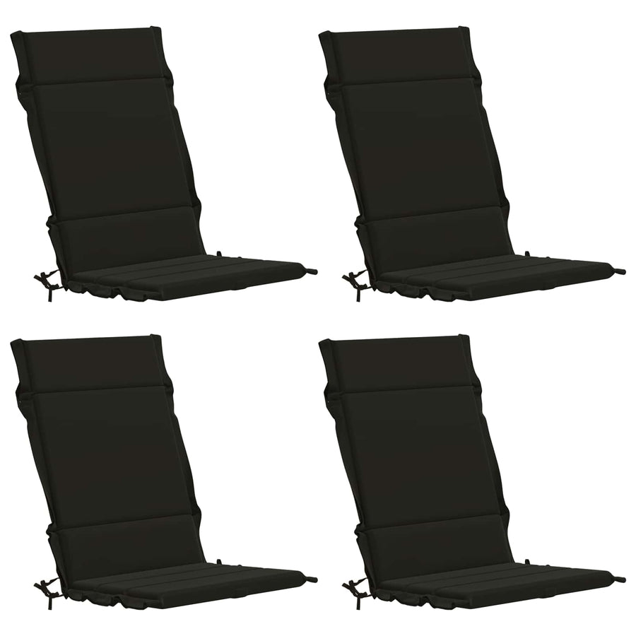 4-delige Hoogrug Kussen GEMERT 4 pcs 100% Polyester Zwart