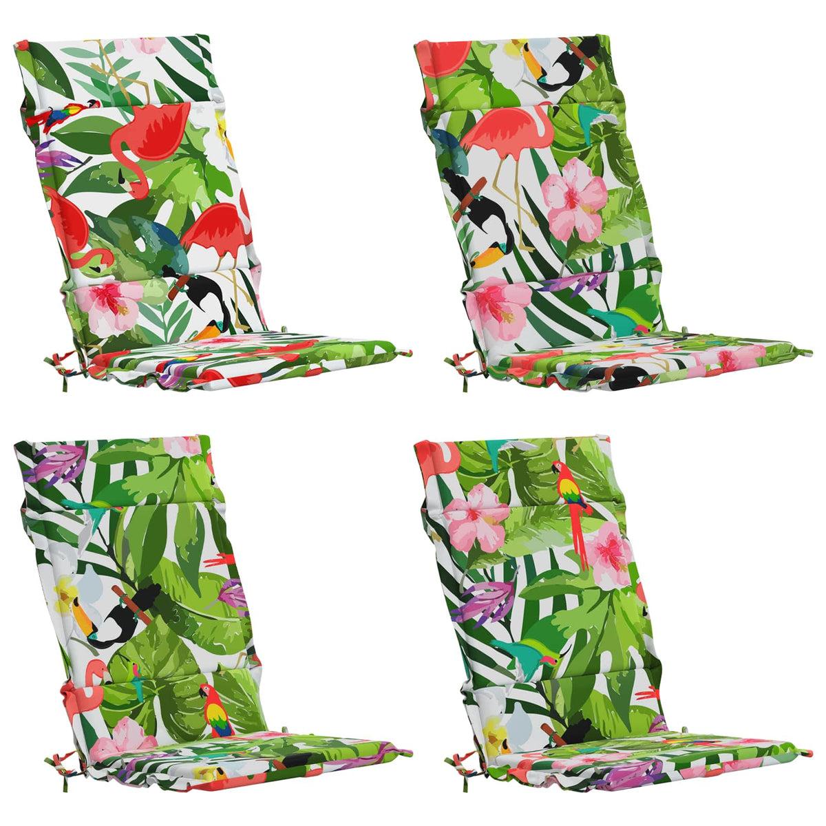 4-delige Hoogrug Kussen GEMERT 4 pcs 100% Polyester Meerkleurig