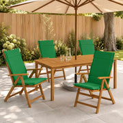 Hoogrugkussen 4 stuks 100% polyester groen