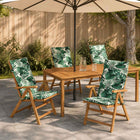 4-delige Hoogrug Kussen GEMERT 4 pcs 100% Polyester Bladpatroon