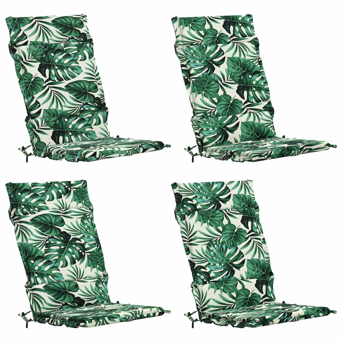 4-delige Hoogrug Kussen GEMERT 4 pcs 100% Polyester Bladpatroon