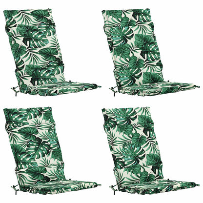 4-delige Hoogrug Kussen GEMERT 4 pcs 100% Polyester Bladpatroon