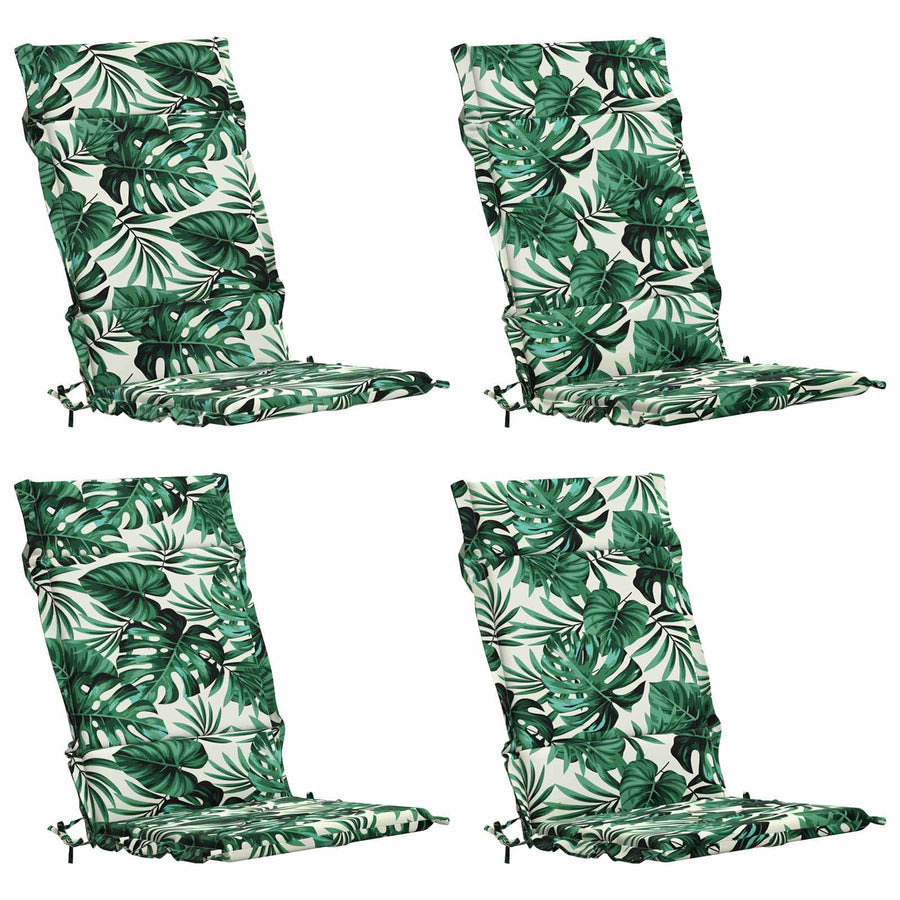 4-delige Hoogrug Kussen GEMERT 4 pcs 100% Polyester Bladpatroon