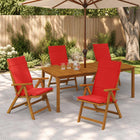 4-delige Hoogrug Kussen GEMERT 4 pcs 100% Polyester Rood