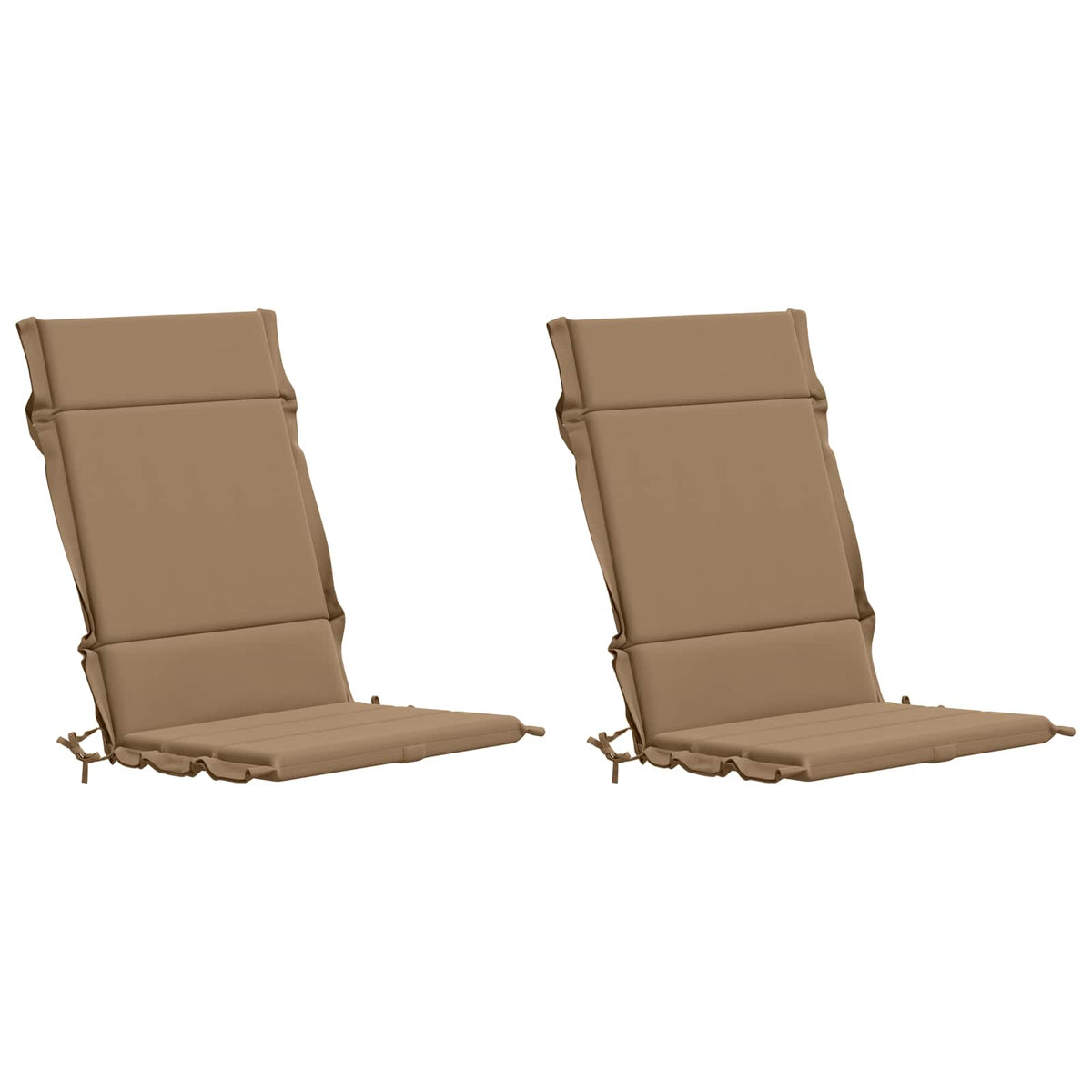 2-delige Hoogrug Kussen GEMERT 2 pcs 100% Polyester Taupe