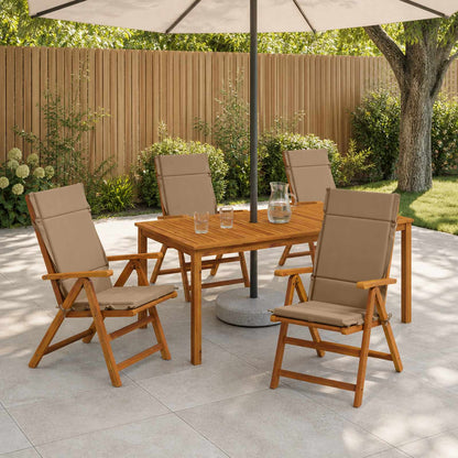 6-delige Hoogrug Kussen GEMERT 6 pcs 100% Polyester Taupe