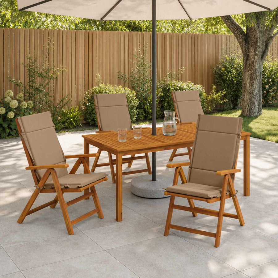 6-delige Hoogrug Kussen GEMERT 6 pcs 100% Polyester Taupe