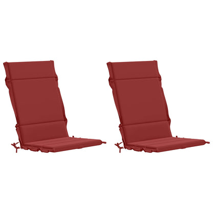2-delige Hoogrug Kussen GEMERT 2 pcs 100% Polyester Wijnrood