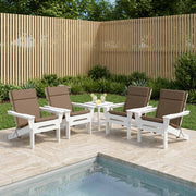 Hoogrug kussen set 6 stuks taupe polyester