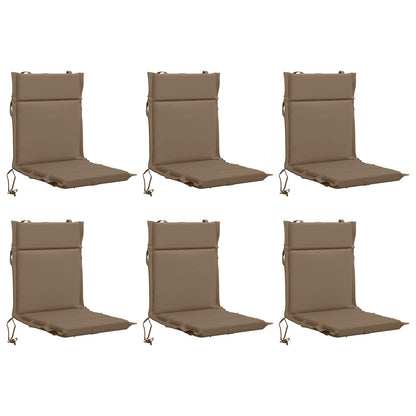 6-delige Hoogrug Kussen GEMERT 6 pcs 100% Polyester Taupe