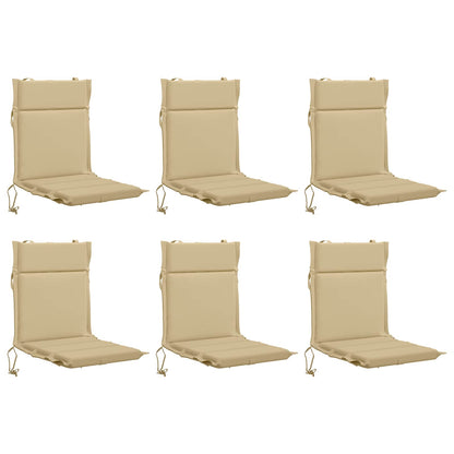 6-delige Hoogrug Kussen GEMERT 6 pcs 100% Polyester Beige