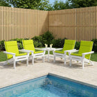 Hoogrugkussen 6 stuks helder groen 100% polyester
