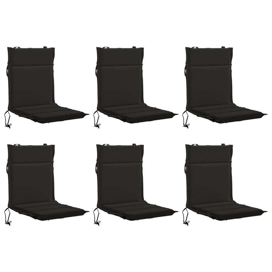 6-delige Hoogrug Kussen GEMERT 6 pcs 100% Polyester Zwart