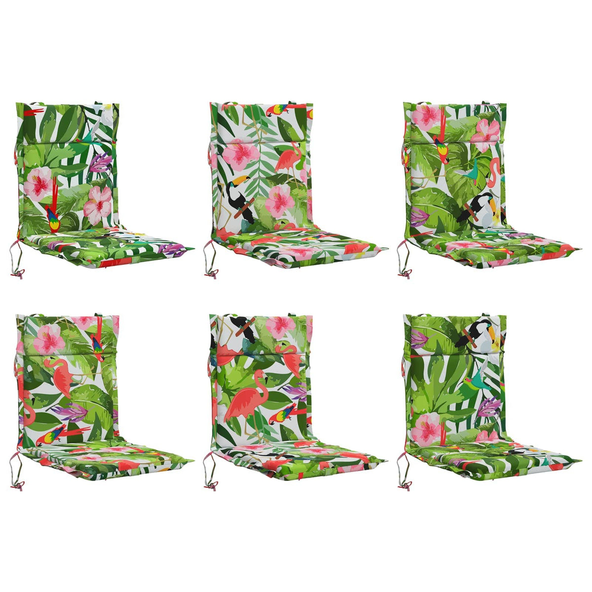 6-delige Hoogrug Kussen GEMERT 6 pcs 100% Polyester Meerkleurig
