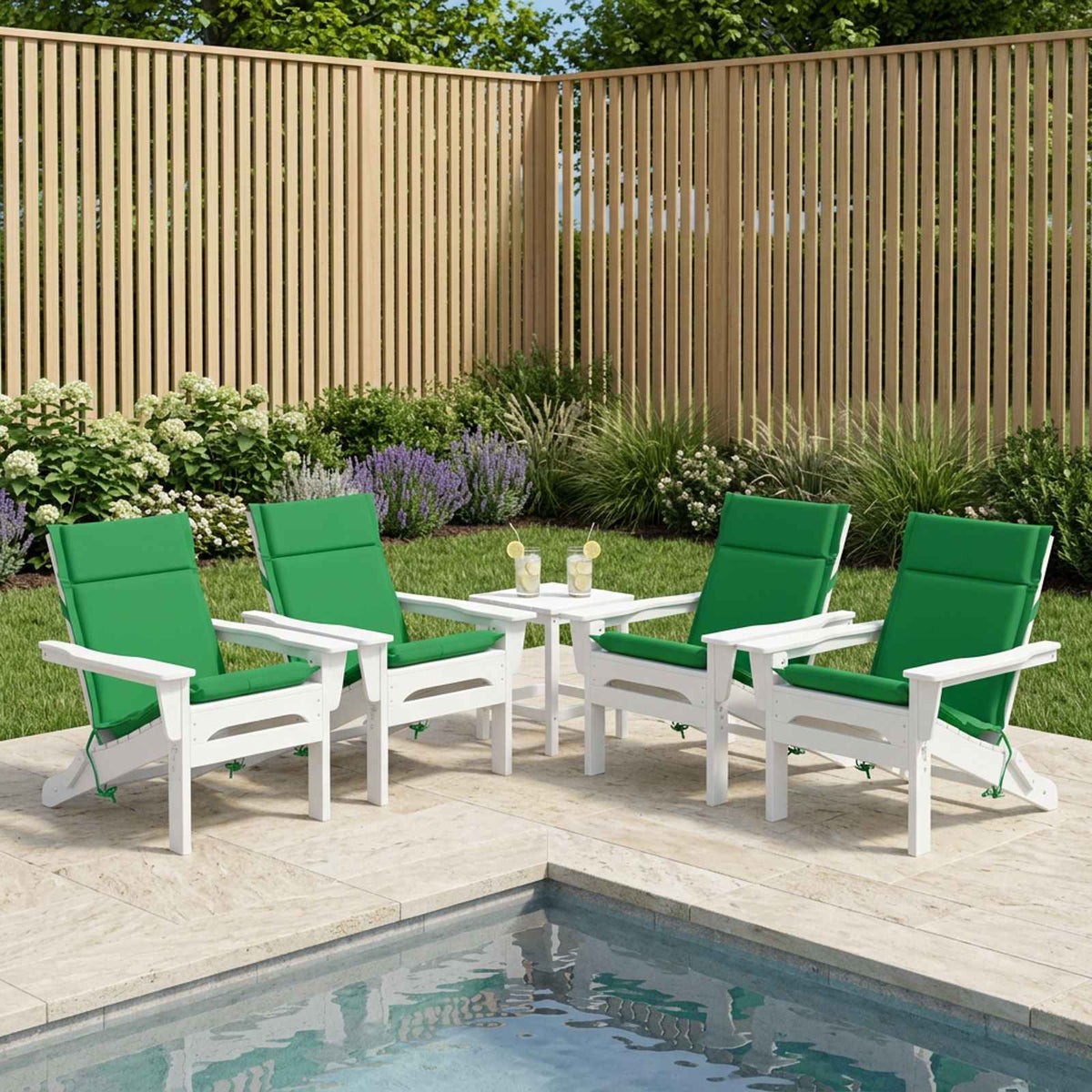6-delige Hoogrug Kussen GEMERT 6 pcs 100% Polyester Groen