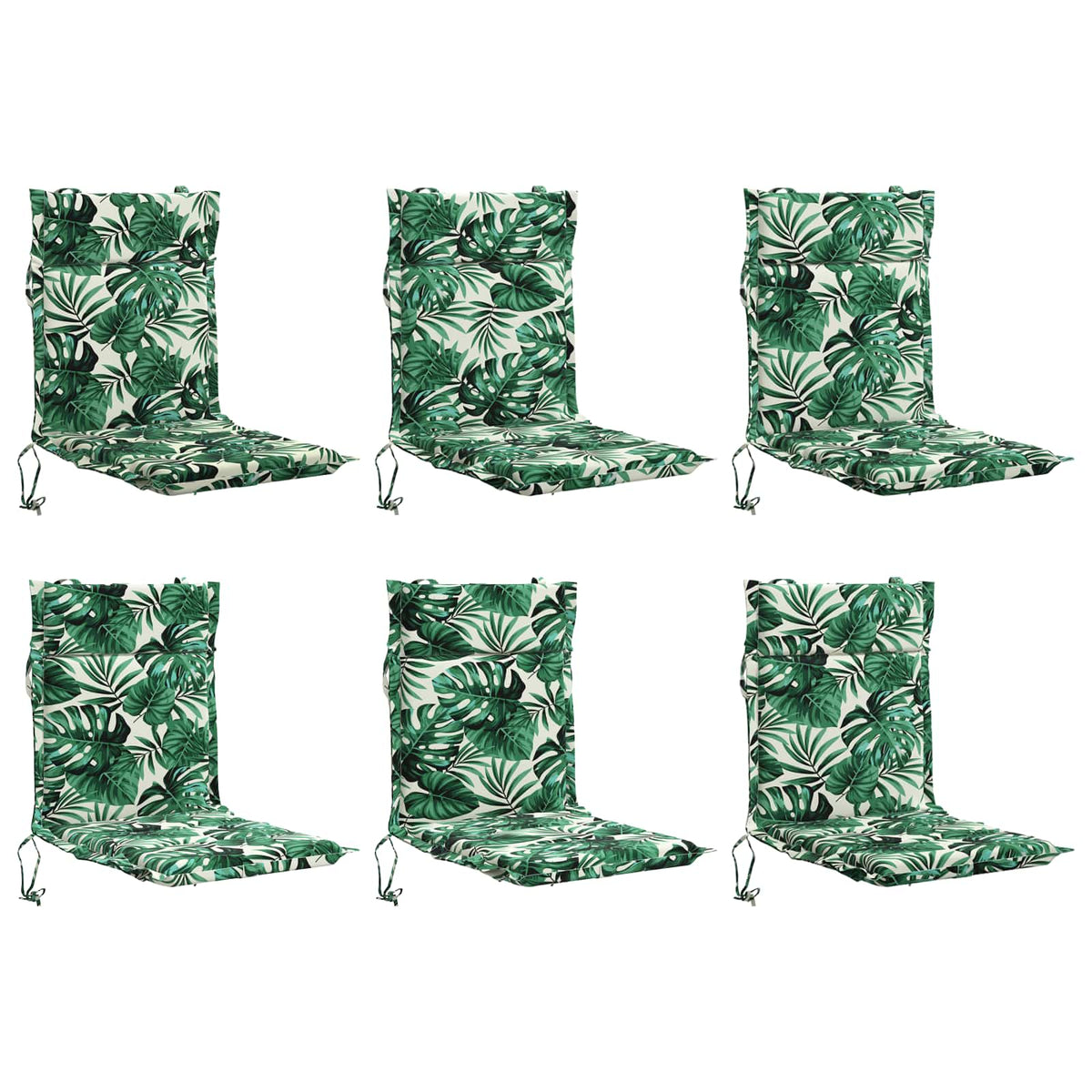 6-delige Hoogrug Kussen GEMERT 6 pcs 100% Polyester Bladpatroon