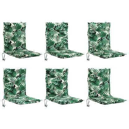 6-delige Hoogrug Kussen GEMERT 6 pcs 100% Polyester Bladpatroon