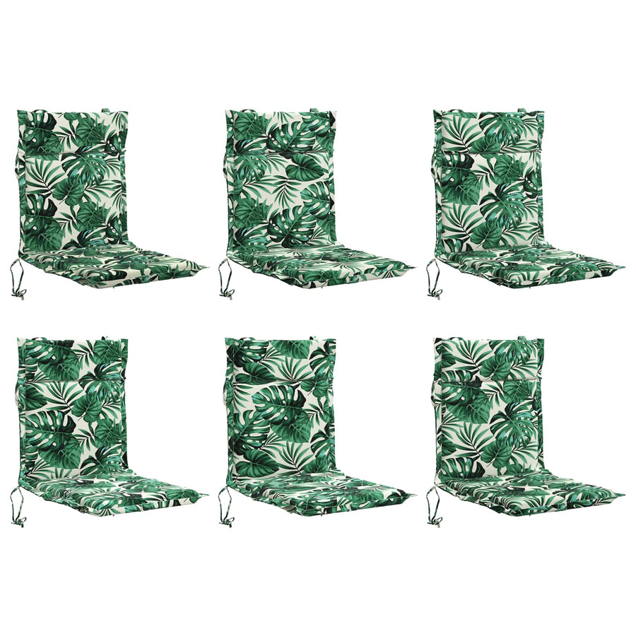 6-delige Hoogrug Kussen GEMERT 6 pcs 100% Polyester Bladpatroon