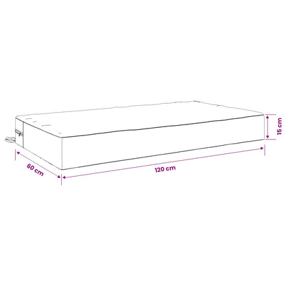 Zitkussen SOEST 100% Polyester Rood 120 x 60 x 15 cm