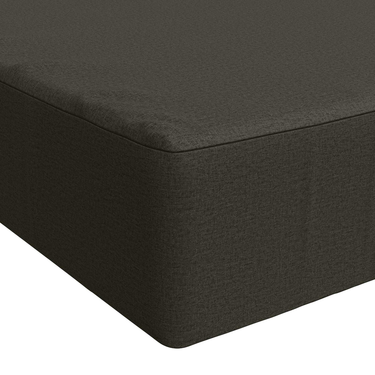 Zitkussen SOEST 100% Polyester Antraciet 120 x 60 x 15 cm