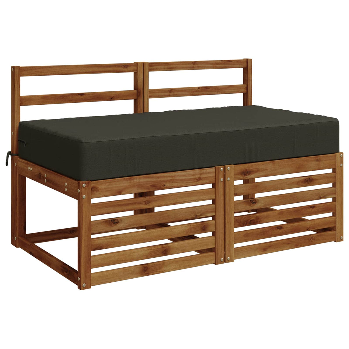 Zitkussen SOEST 100% Polyester Antraciet 120 x 60 x 15 cm
