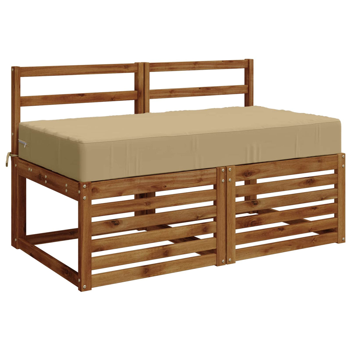 Zitkussen SOEST 100% Polyester Beige 120 x 60 x 15 cm