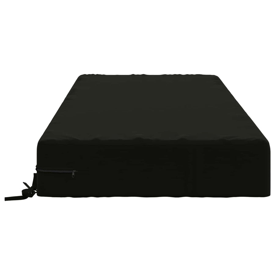 Zitkussen SOEST 100% Polyester Zwart 120 x 60 x 15 cm