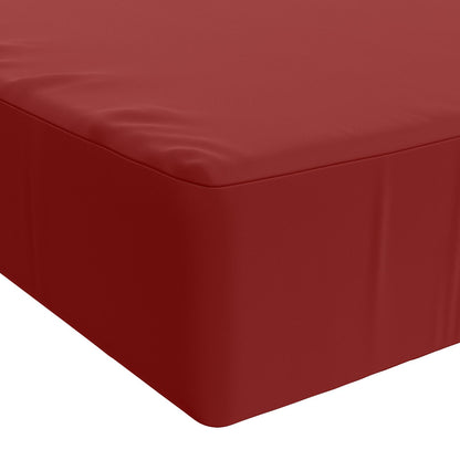 Zitkussen SOEST 100% Polyester Wijnrood 120 x 60 x 15 cm