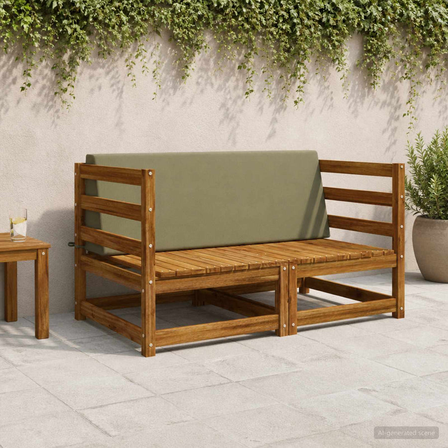 Rugkussen SOEST 100% Polyester Olijfgroen 120 x 20 x 40 cm