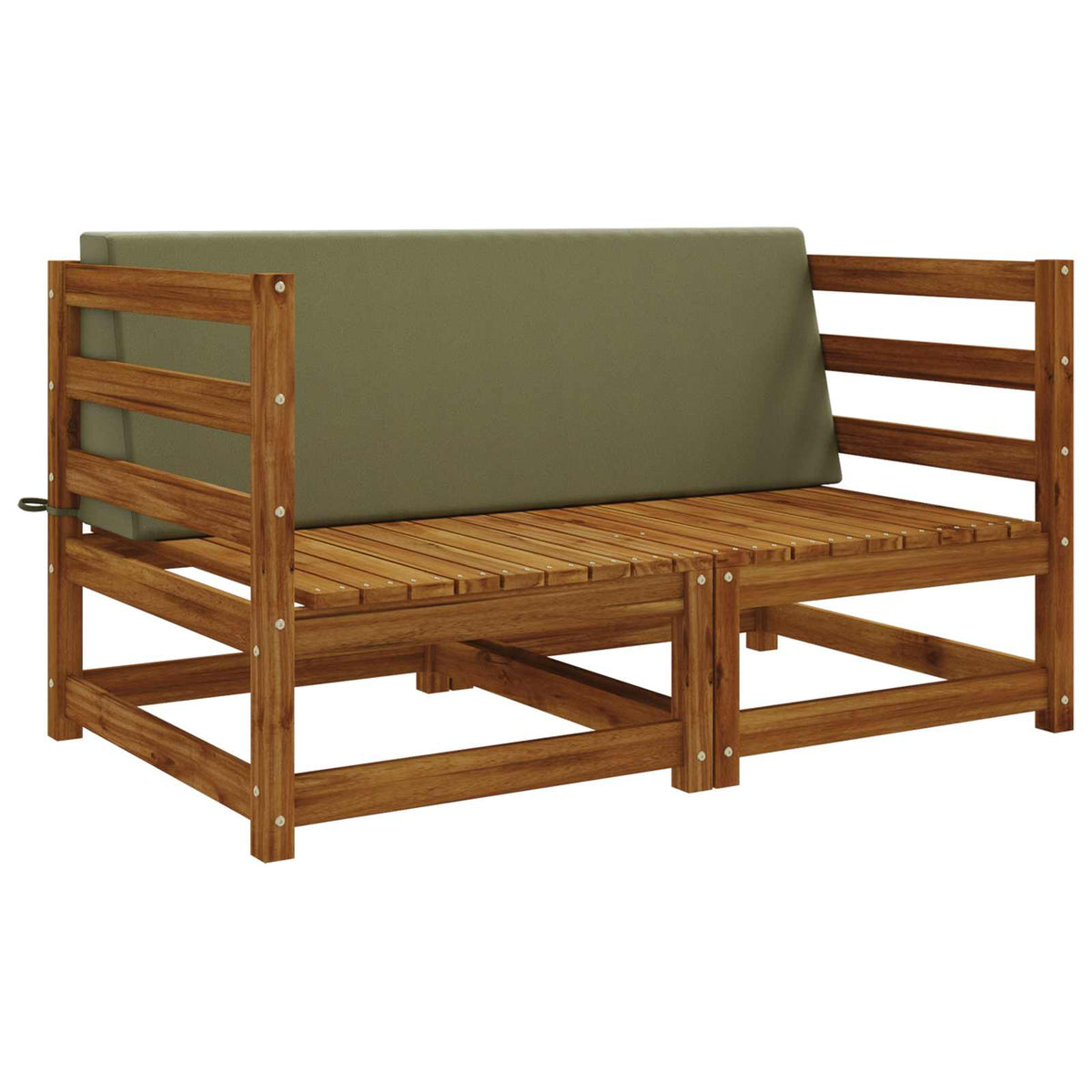 Rugkussen SOEST 100% Polyester Olijfgroen 120 x 20 x 40 cm