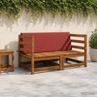 Rugkussen rood 120x40x20 cm polyester