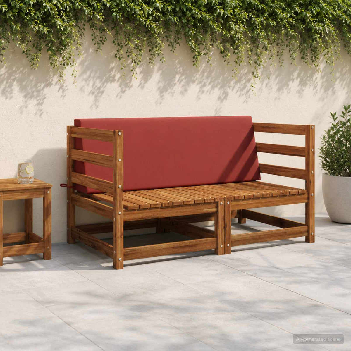Rugkussen SOEST 100% Polyester Rood 120 x 20 x 40 cm