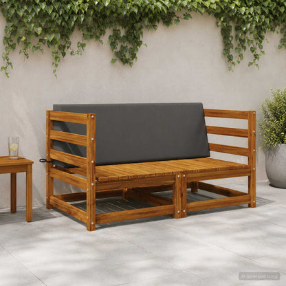 Rugkussen SOEST 100% Polyester Antraciet 120 x 20 x 40 cm