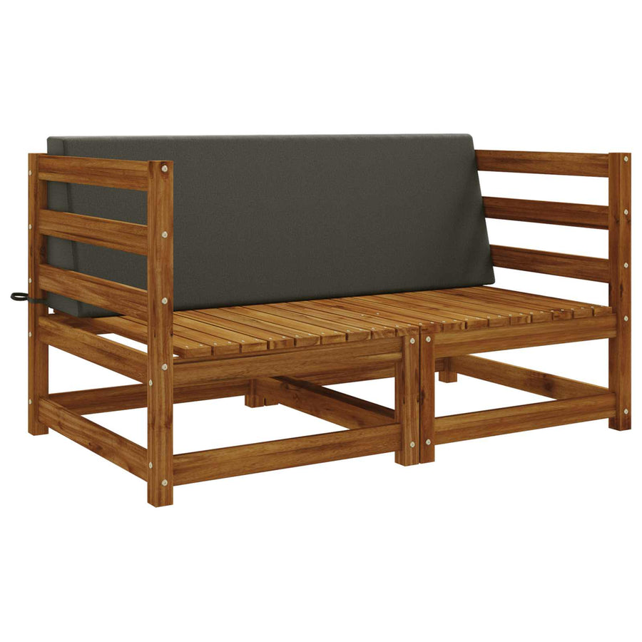 Rugkussen SOEST 100% Polyester Antraciet 120 x 20 x 40 cm