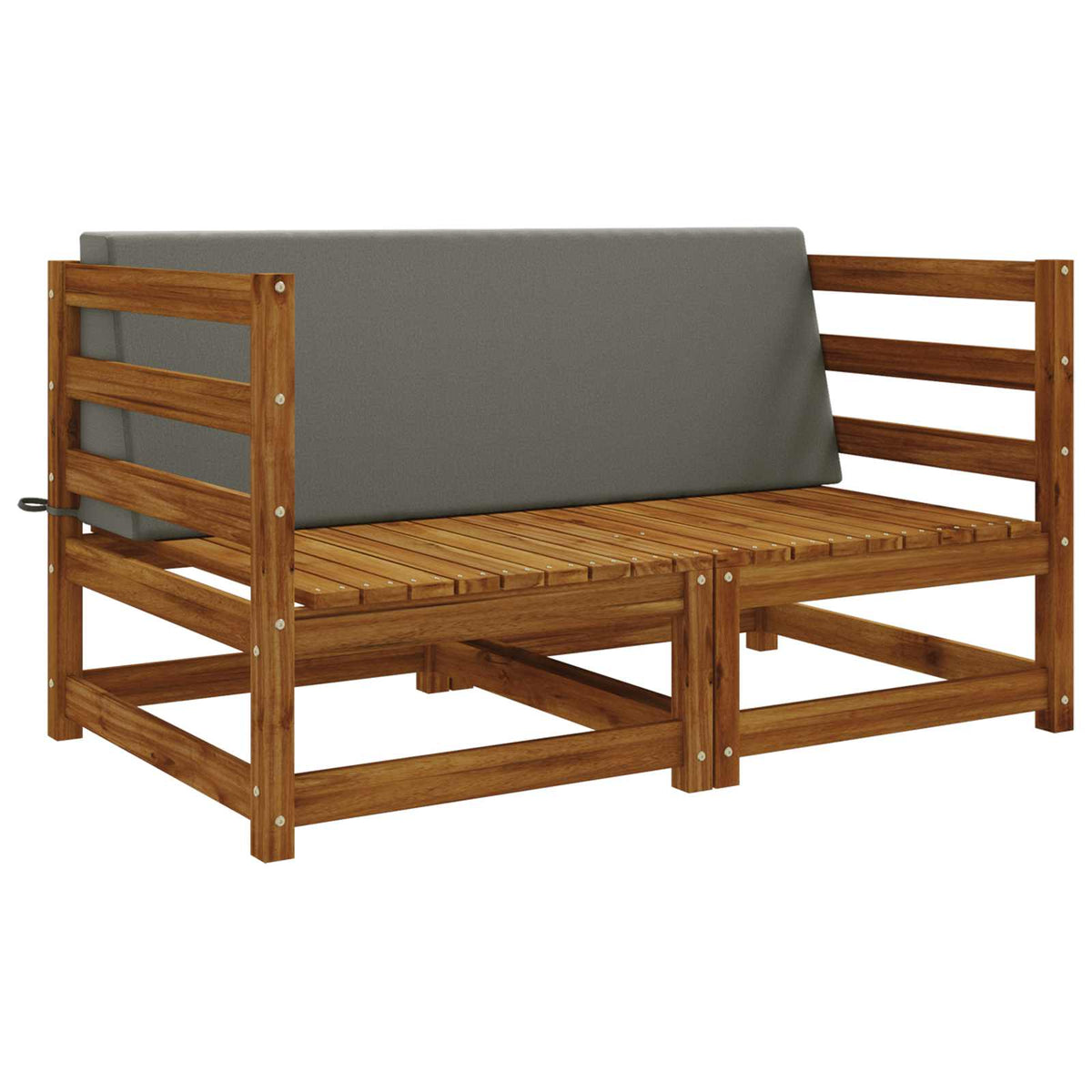 Rugkussen SOEST 100% Polyester Grijs 120 x 20 x 40 cm