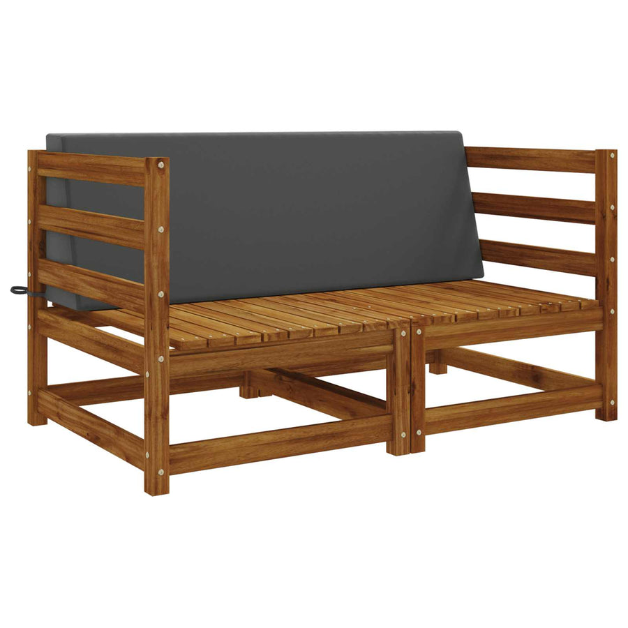 Rugkussen SOEST 100% Polyester Antraciet 120 x 20 x 40 cm