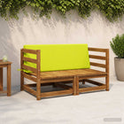 Rugkussen 120x20x40 cm heldergroen polyester