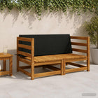 Rugkussen zwart 120x20x40 cm polyester