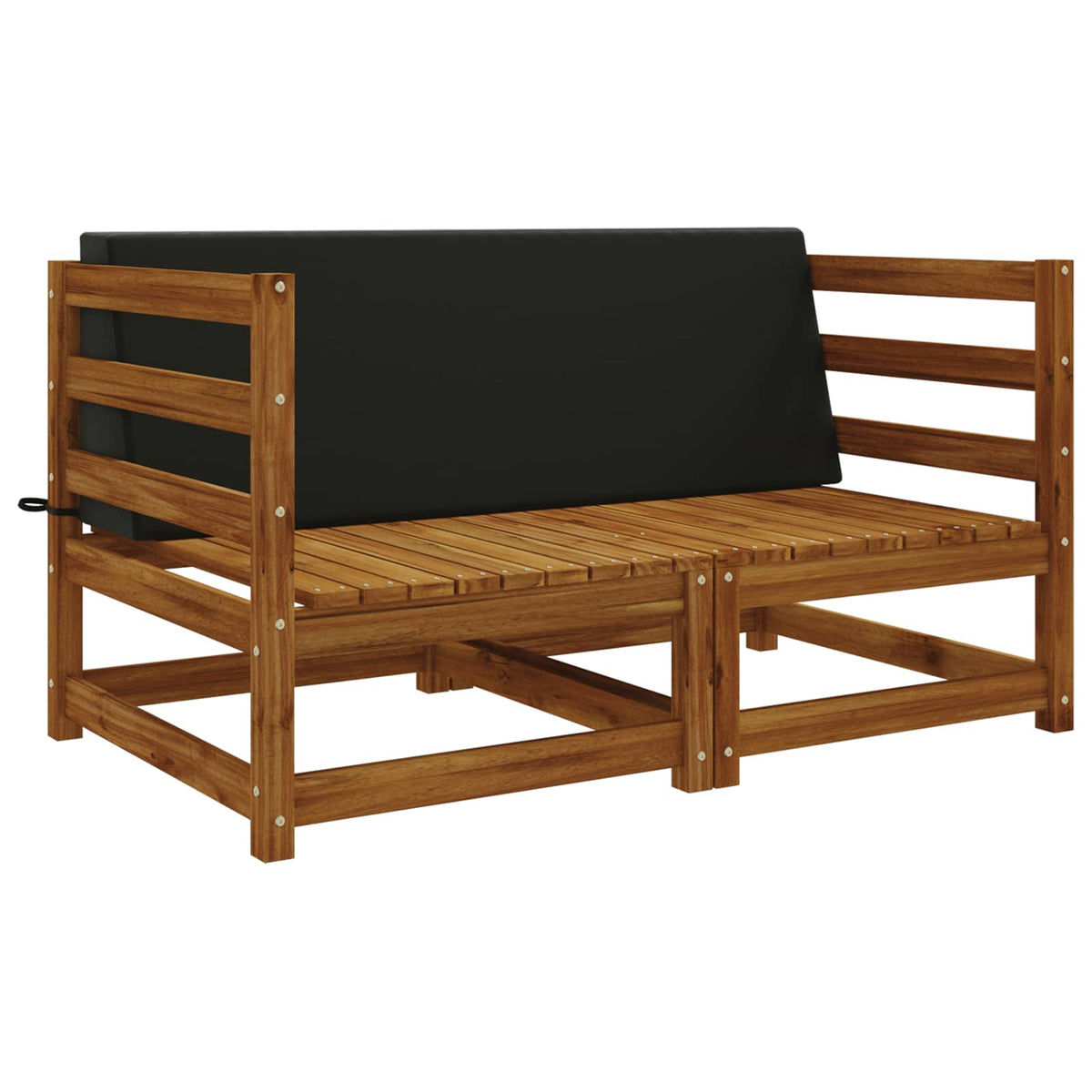 Rugkussen SOEST 100% Polyester Zwart 120 x 20 x 40 cm